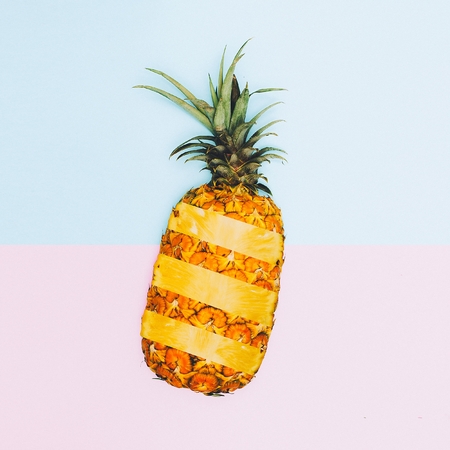 Pineapple Fashion Design Minimal Art Fruitの写真素材