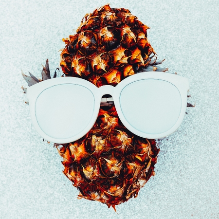 Pineapple person Minimal art ideaの写真素材