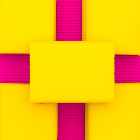 Background of sponges. Minimal art design.の写真素材