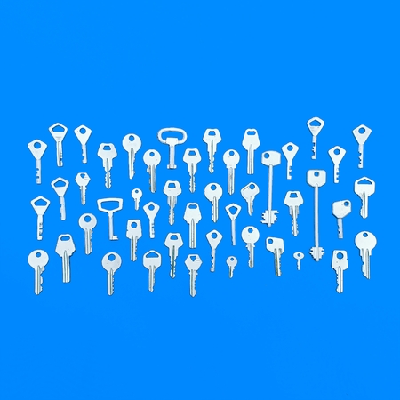 Keys set. Minimal art styleの写真素材