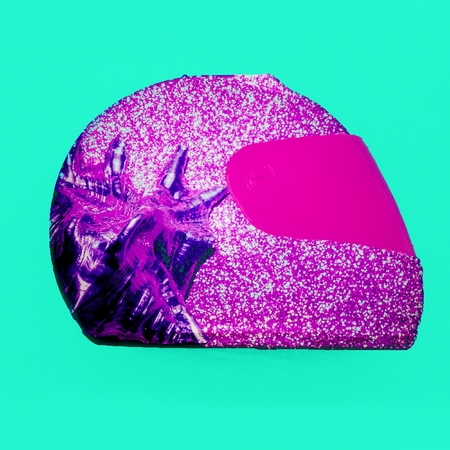 Fashion Helmet. Surreal Minimal art designの写真素材
