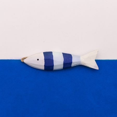 Fish souvenir Minimal art designの写真素材