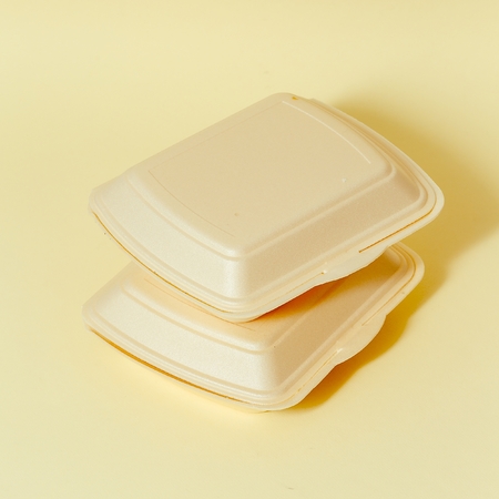Fast food containers. Minimal designの写真素材