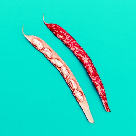 String beans Minimal art designの写真素材