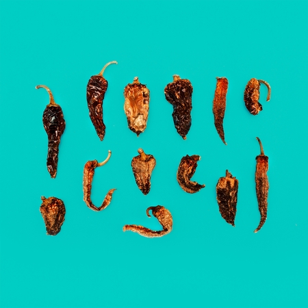 Composition Dried Peppers. Minimal art designの写真素材