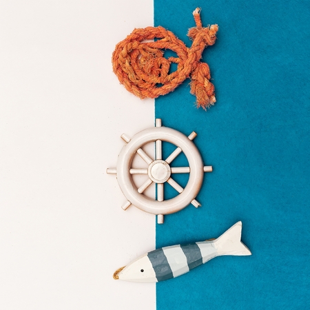 Set Souvenirs Seaman Minimal artの写真素材