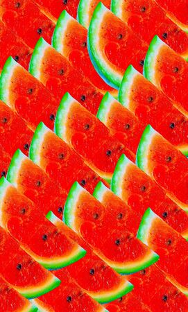 Fashion aestheticwallpaper phone.  Watermelon pattern background