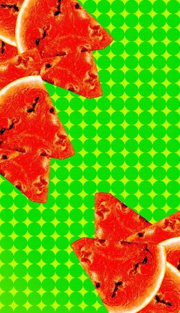 Fashion aesthetic
wallpaper phone.  Watermelon art backgroundの写真素材