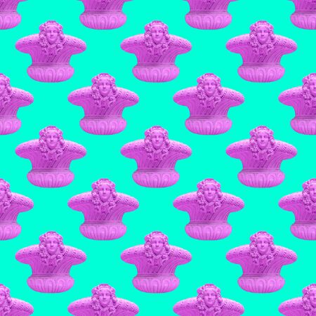 Seamless pattern. Statue Renaissance. Use for t-shirt, greeting cards, wrapping paper, posters,...