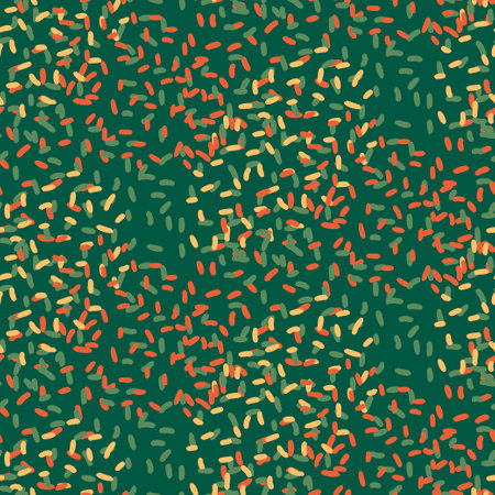 Seamless pattern with multicolored stripes on a dark blue background. abstract background. Vector illustration in doodle style.のイラスト素材