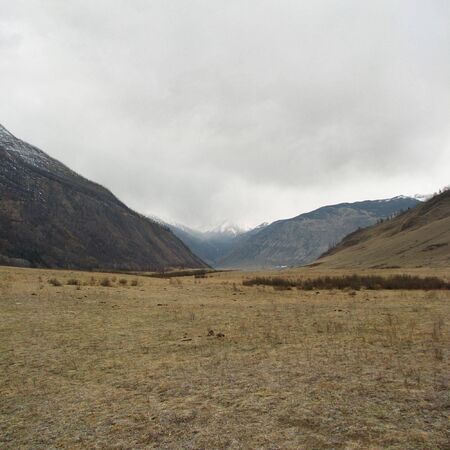 altai mountains steppen landscape