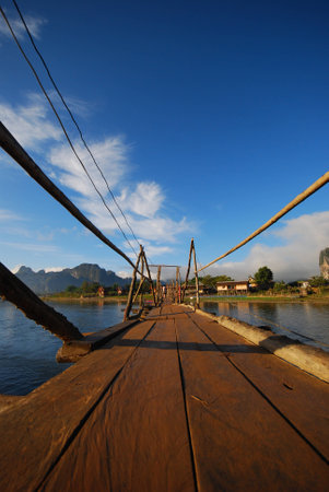 Vang-Vieng Bride in Laosの写真素材