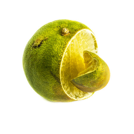 Lemon Isolated on white backgroundの写真素材