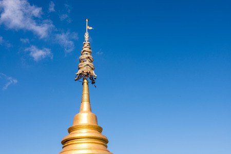 Wat Hyua Pla Kang, Chinese temple in Chiang Rai Thailand, This is the most popular temple in Chiang Rai.の写真素材
