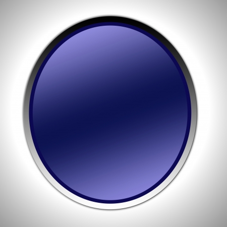 Blue circle for logo, blue button on light gray backgroundの写真素材