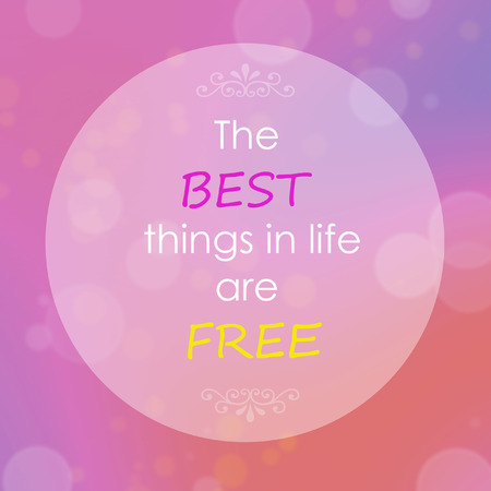 Life quote. Inspiration motivation quote on abstract blur color background. Motivation typography.の写真素材