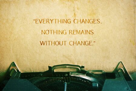 Inspirational Motivational Life Quote on Vintage Paper Background Design.