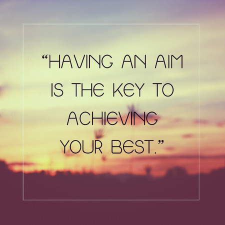 Inspiration Motivational Life Quote on Blurred Nature Background.の写真素材