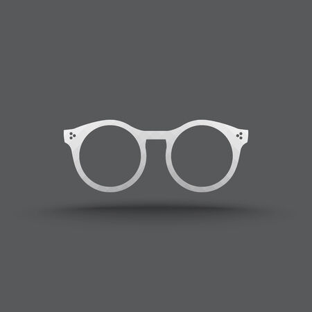 transparent glasses iconのイラスト素材