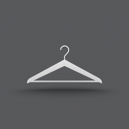 transparent hanger clothes iconのイラスト素材