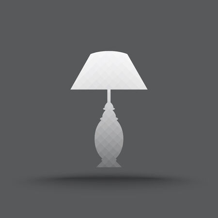 Vector of transparent table lamp icon on isolated backgroundのイラスト素材