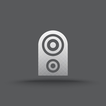 Vector of transparent speakers icon on isolated backgroundのイラスト素材