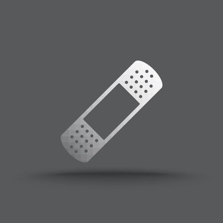 Vector of transparent plaster icon on isolated backgroundのイラスト素材