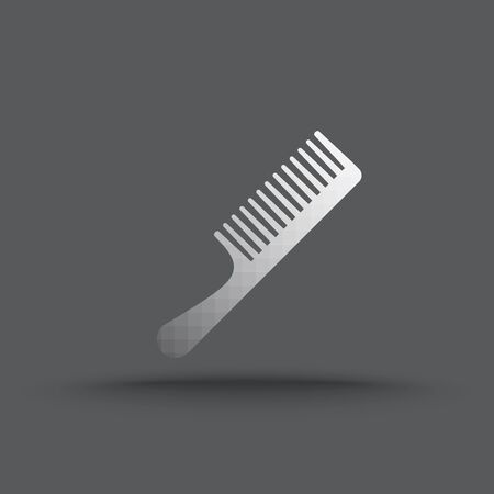 Vector of transparent comb icon on isolated backgroundのイラスト素材