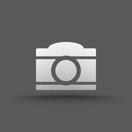 Vector of transparent camera icon on isolated backgroundのイラスト素材