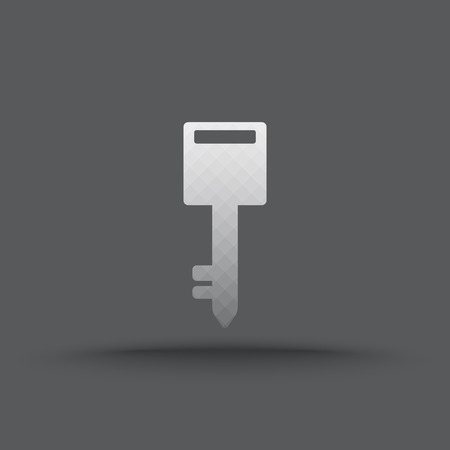 Vector of transparent key icon on isolated backgroundのイラスト素材