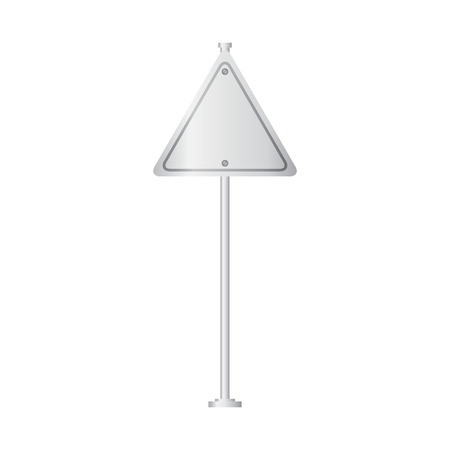 Vector of metal signpost on isolated white backgroundのイラスト素材