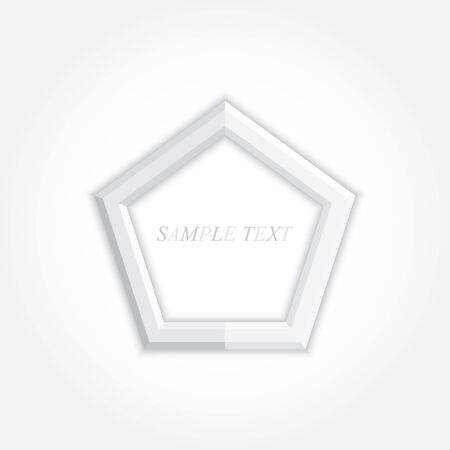 3d abstract background and pentagonal icon design, vector のイラスト素材