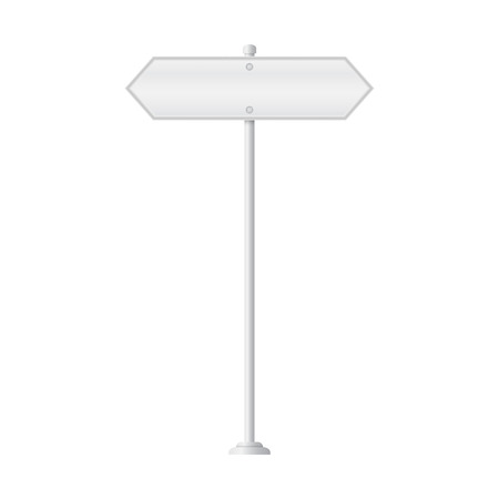 metal signpost on isolated のイラスト素材