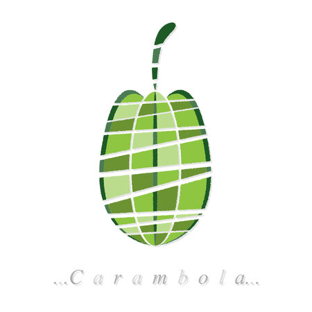 carambola icon on isolated white backgroundのイラスト素材