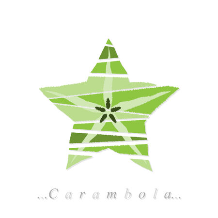 carambola icon on isolated white backgroundのイラスト素材