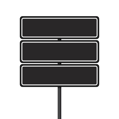 Vector set of signpost on isolated white backgroundのイラスト素材