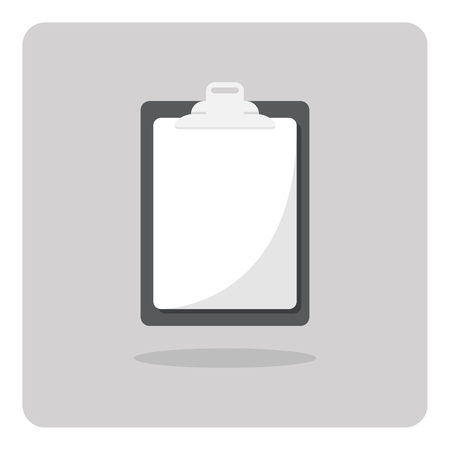 Vector of blank clipboard icon on isolated backgroundのイラスト素材