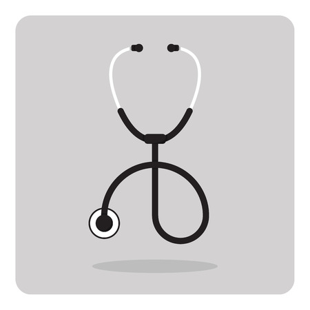 Vector of stethoscope icon on isolated backgroundのイラスト素材