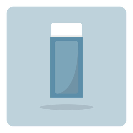 Vector of flat icon, eraser on isolated backgroundのイラスト素材