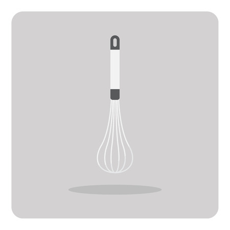 Vector of flat icon, whisk on isolated backgroundのイラスト素材
