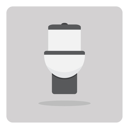 Vector of flat icon toilet on isolated backgroundのイラスト素材