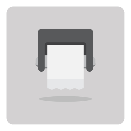Vector of flat icon toilet paper on isolated backgroundのイラスト素材
