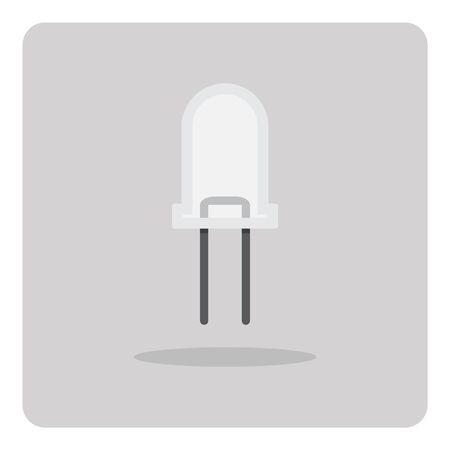 Vector of flat icon light bulb on isolated backgroundのイラスト素材