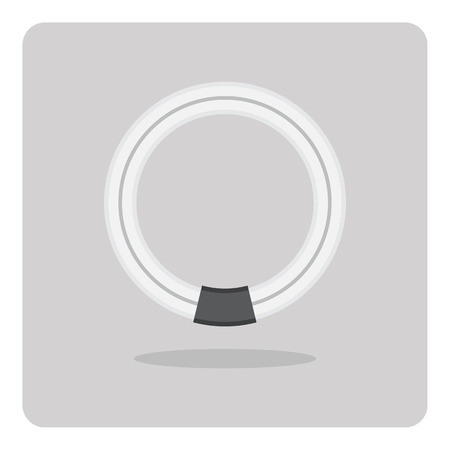 Vector of flat icon light bulb on isolated backgroundのイラスト素材