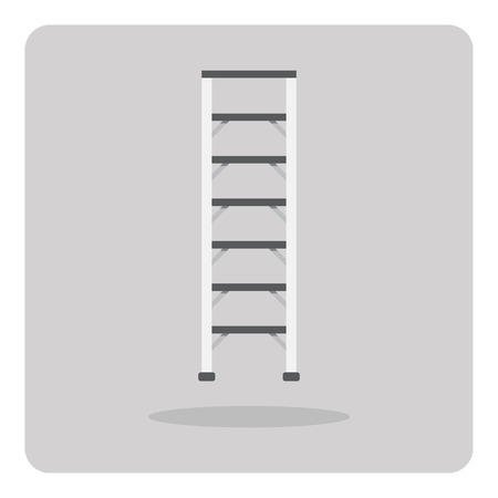 Vector of flat icon ladder on isolated backgroundのイラスト素材