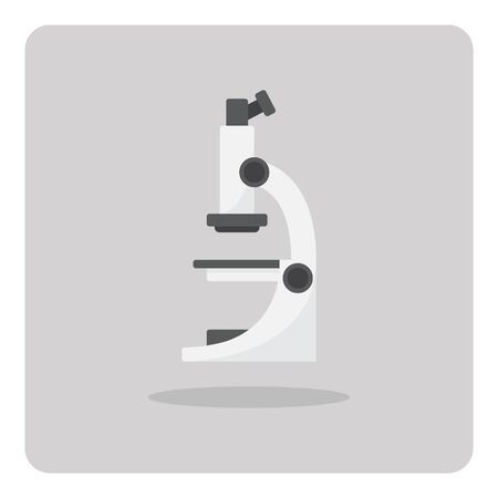 Vector of flat icon microscope on isolated backgroundのイラスト素材