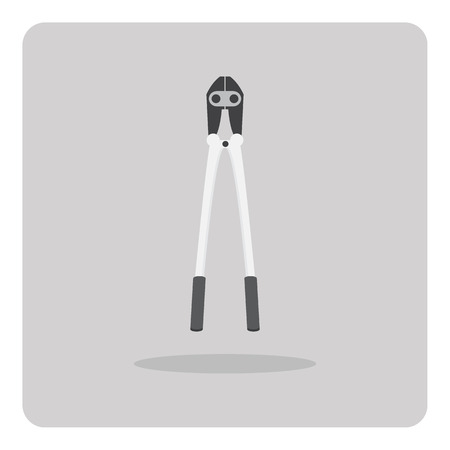 Vector of flat icon bolt cutter on isolated backgroundのイラスト素材