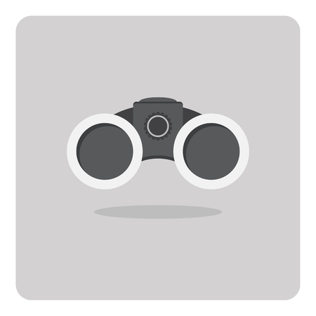 Vector of flat icon binoculars on isolated backgroundのイラスト素材