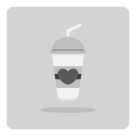 Vector of flat icon coffee mug on isolated backgroundのイラスト素材
