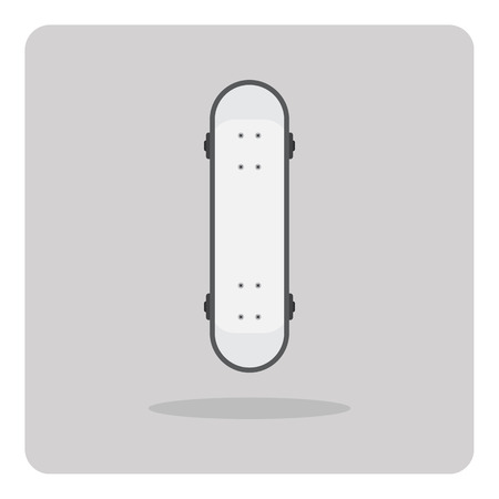 Vector of flat icon, skateboard on isolated backgroundのイラスト素材